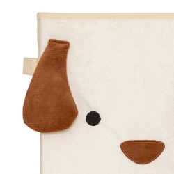 Boîte rangement velours chien 29 x 29 cm