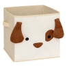 Boîte rangement velours chien 29 x 29 cm