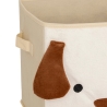 Boîte rangement velours chien 29 x 29 cm