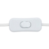 Lampe droite bouclette Toxey haut 22 cm blanc