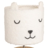 Lampe droite bouclette Toxey haut 22 cm blanc