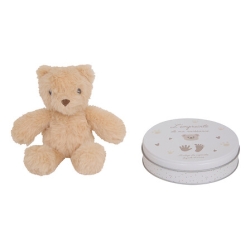 Coffret moulage empreinte et ours en peluche