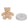 Coffret moulage empreinte et ours en peluche