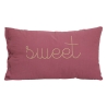 Coussin Lili 30 x 50 cm polyester rose antique Sweet