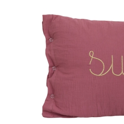 Coussin Lili 30 x 50 cm polyester rose antique Sweet
