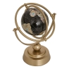 Globe terrestre Bota haut 25 cm métal mordoré