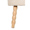 Tabouret d'appoint Spolo chenille blanc