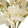 Composition fleurs séchées Dibia haut 35 cm avec vase céramique blanc