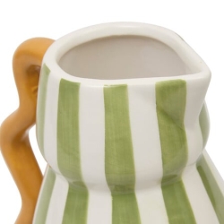 Vase céramique avec anse Chéri haut 21,5 cm vert