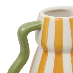VASE CÉRAMIQUE AVEC ANSE CHÉRI HAUT 21,5 CM JAUNE