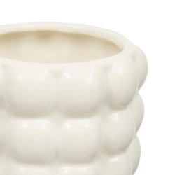 Vase céramique Sky haut 23 cm blanc