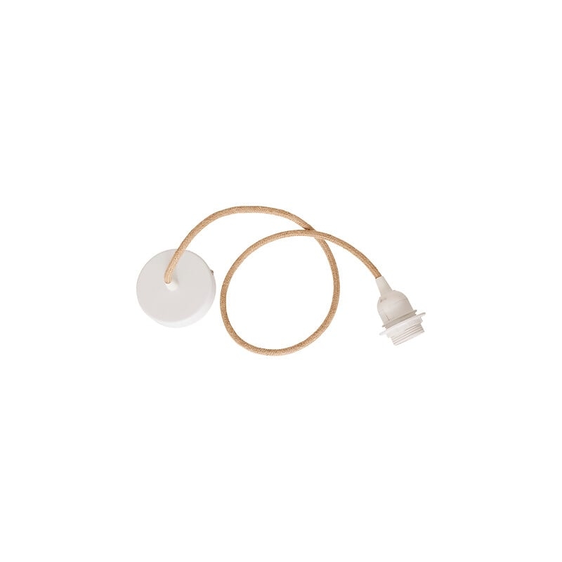 Cordon électrique pour suspension Noe long 80 cm beige