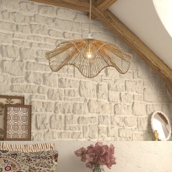 Cordon électrique pour suspension Noe long 80 cm beige