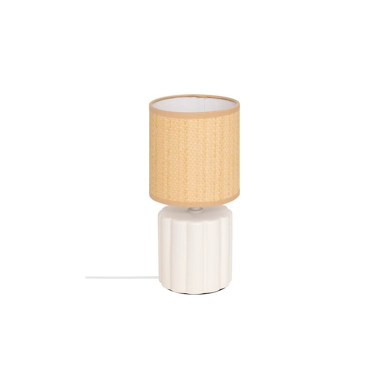 Lampe Tylia D. 13 x H. 26,5 cm céramique blanc