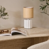Lampe Tylia D. 13 x H. 26,5 cm céramique blanc