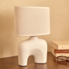 Lampe Gaby haut 31,5 cm blanc