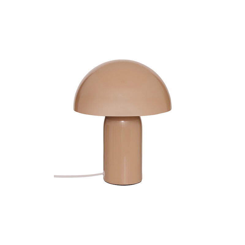 Lampe champignon Lito haut 24,5 cm métal beige