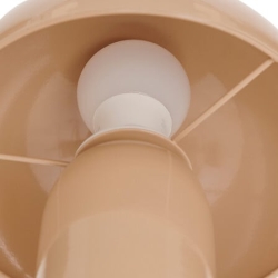 Lampe champignon Lito haut 24,5 cm métal beige