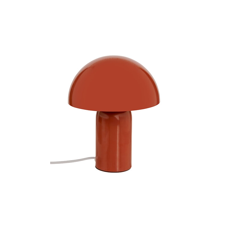 Lampe champignon Lito haut 24,5 cm métal terracotta