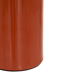 Lampe champignon Lito haut 24,5 cm métal terracotta