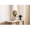 Miroir forme organique Reza 33 x 25 cm plastique beige