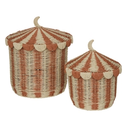 Paniers nomade Bella x2 tressé