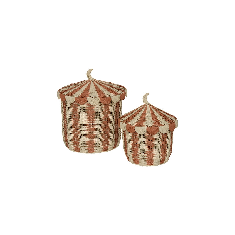 Paniers nomade Bella x2 tressé
