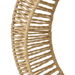 Suspension lune Bella haut 33 cm effet corde