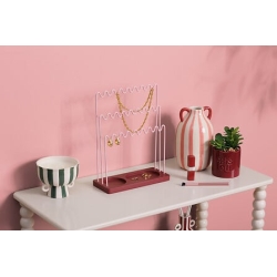 Porte-bijoux Chéri L. 23 x P. 9,5 x H. 29,5 cm rose