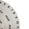 Calendrier perpetuel bois Flow haut 20 cm