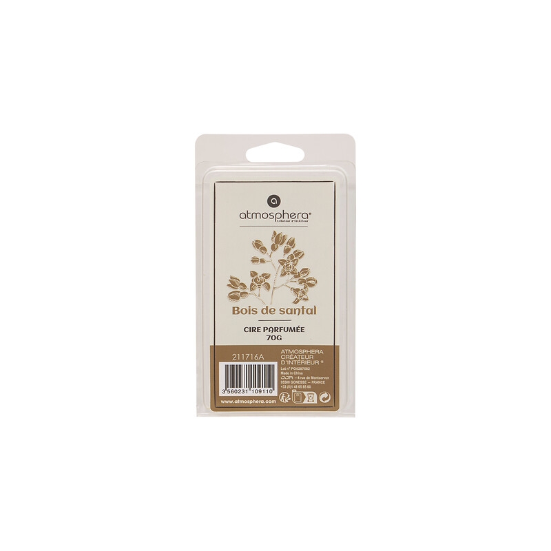 Cire parfumée Laura 70 g bois de santal