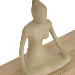 Calendrier métal Yogi haut 28,5 cm blanc