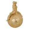 Statue famille Hapi haut 22,5 cm résine doré