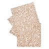 Lot de 4 serviettes de table Leopardi 40 x 40 cm coton imprimé rouge carmin