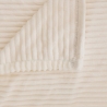 Plaid Arum 240 x 220 cm flanelle côtelée ivoire