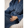 PEIGNOIR ARUM VELOURS CÔTELÉ EN FLANELLE TAILLE UNIQUE BLEU ENCRE