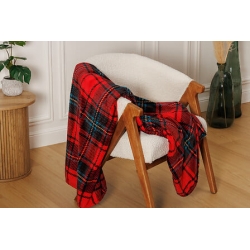Plaid Brody 130 x 170 cm flanelle imprimée TARTAN