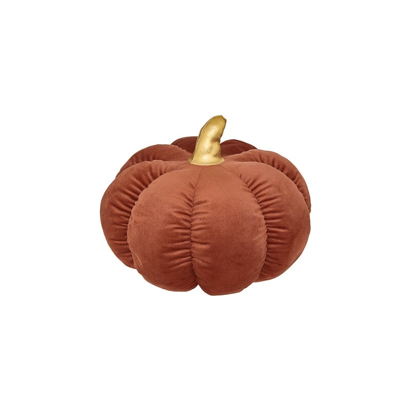 Coussin citrouille diam 32 cm x haut 18 cm polyester