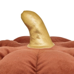 Coussin citrouille diam 32 cm x haut 18 cm polyester
