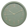 Horloge Alizée diam 30 cm plastique vert olive