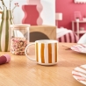 MUG CHÉRI 34 CL À RAYURES JAUNE