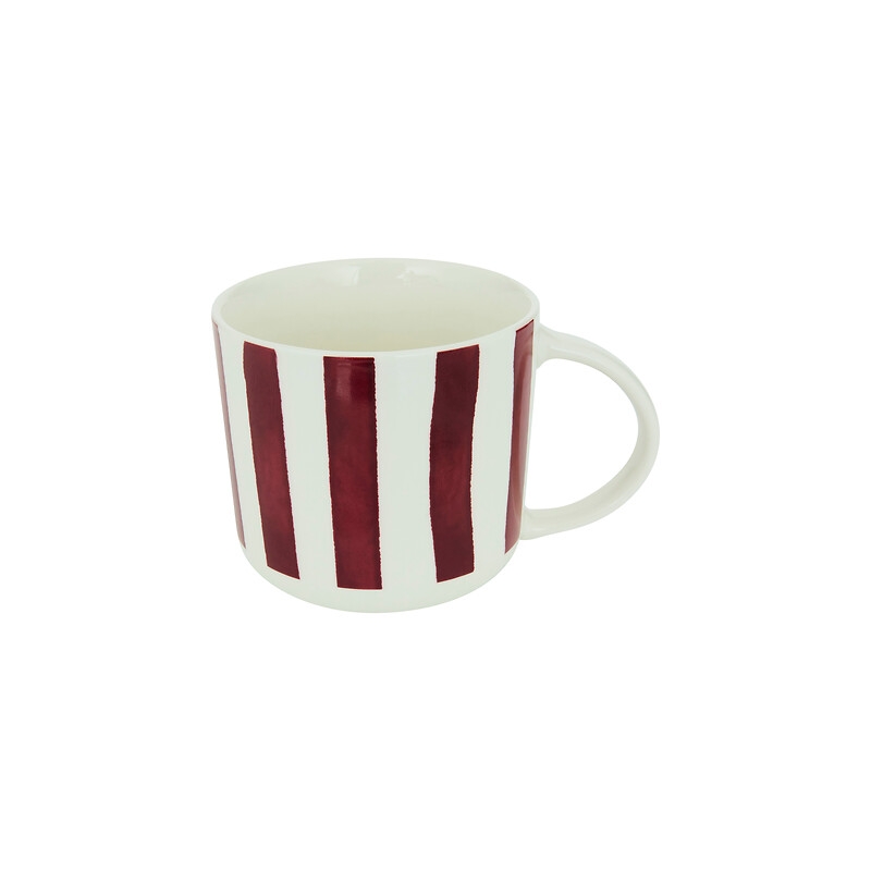 MUG CHÉRI 34 CL À RAYURES ROSE