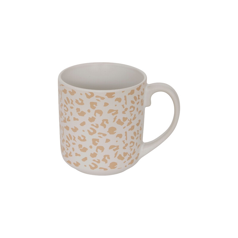 Mug Leopardi 50 cl blanc