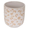 Coffret 4 tasses espresso Leopardi blanc