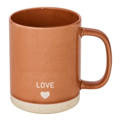 Mug Love terracotta 42 cl