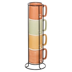 Rack 4 mugs Relax 34 cl