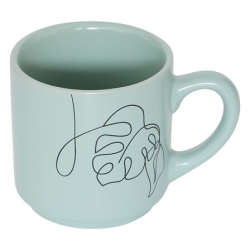 Rack 4 mugs Visage abstrait 12 cl