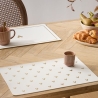 Set de table Thé Floral 45 x30 cm petits coeurs