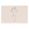 Set de table Visage abstrait 45 x 30 cm beige
