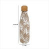 Bouteille isotherme Wild 0,5 l. inox palmiers léopard